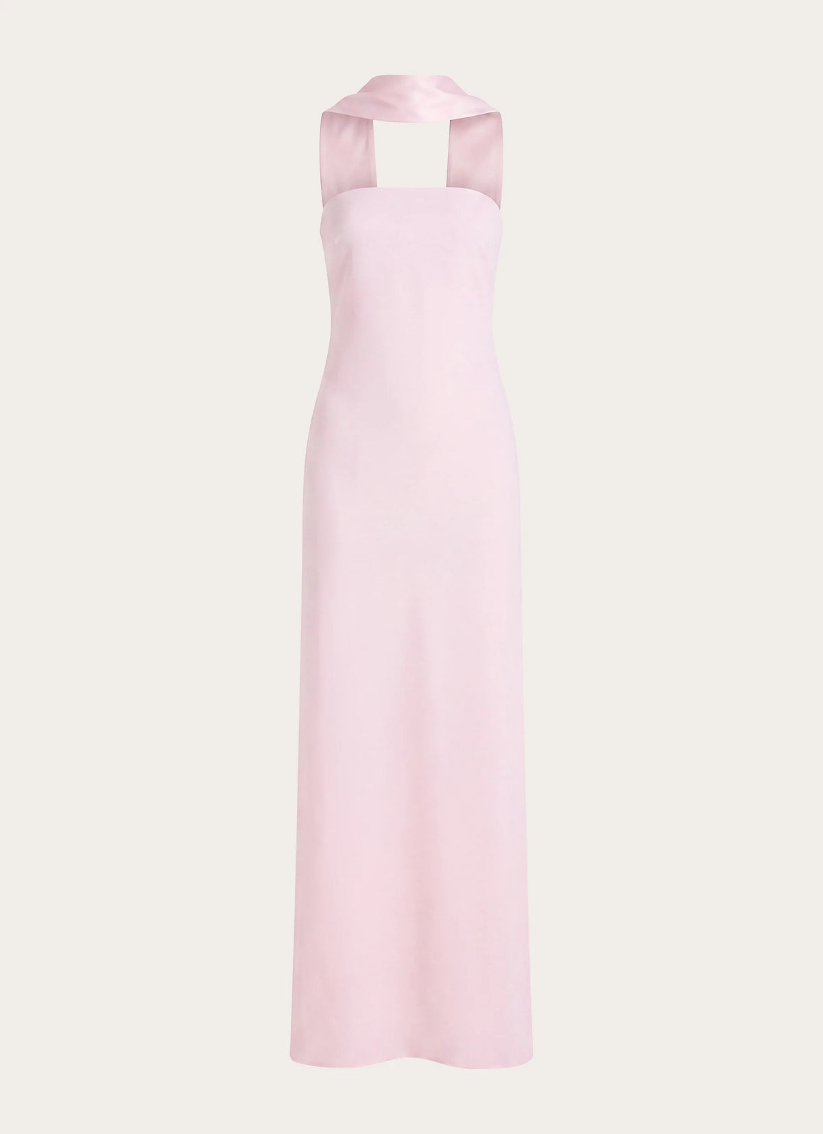Out All Night Scarf Maxi Dress - Soft Pink