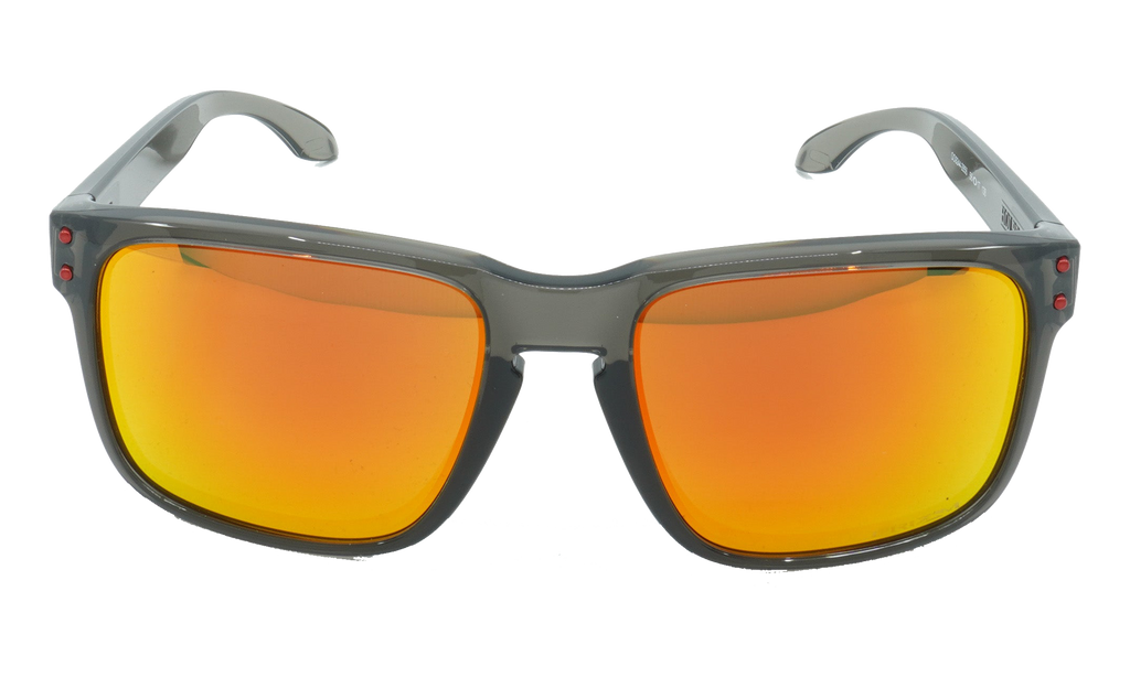 (Global Fit) Holbrook Sunglasses Grey Smoke / PRIZM Ruby Iridium OO9244 28