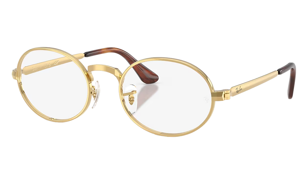 A$AP Rocky Rimless Round Sunglasses Polished Arista Gold Demo Lens RB3931V 2500