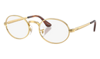 A$AP Rocky Rimless Round Sunglasses Polished Arista Gold Demo Lens RB3931V 2500