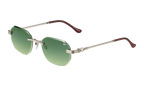 Hustler Rimless Drill Mount 24KT White Gold / Green / Yellow DMHU2 0052 42A6