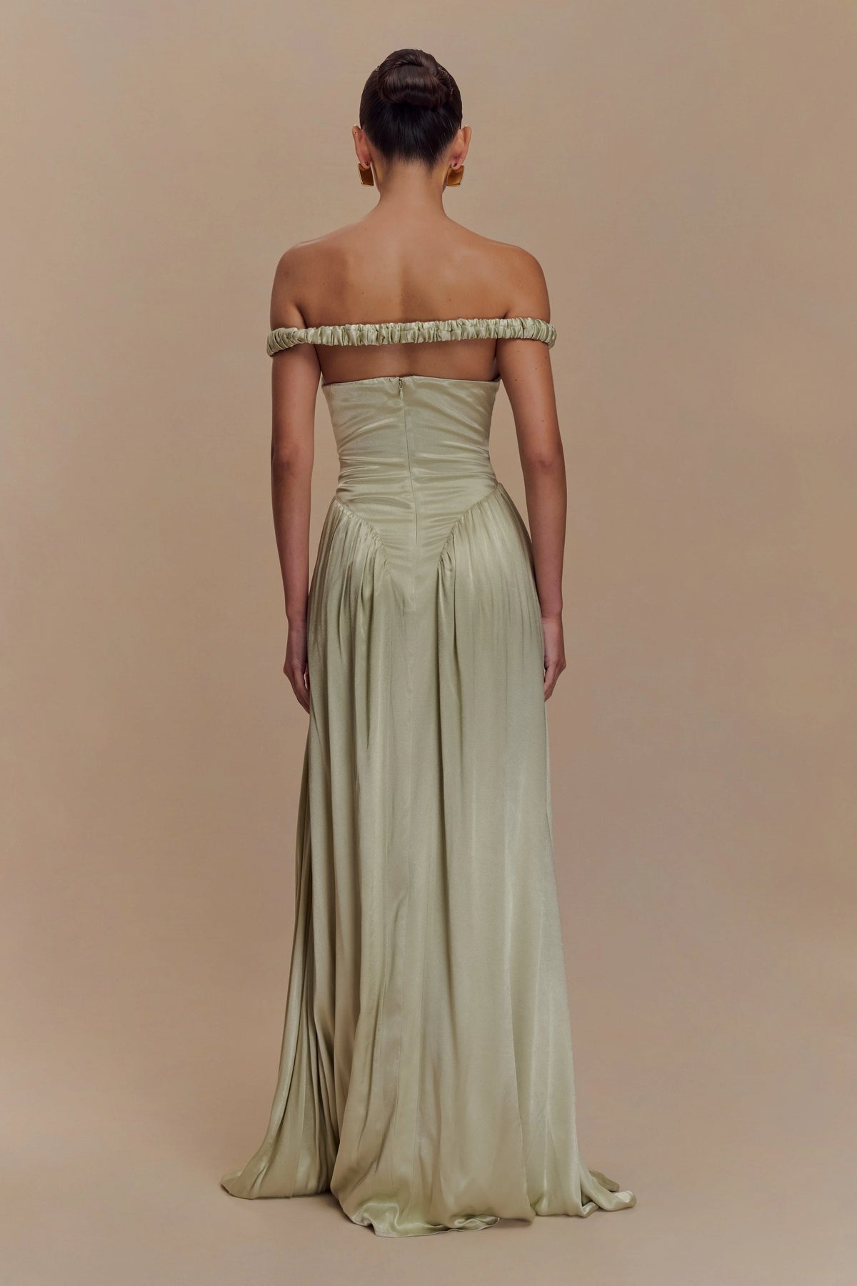 Coco Dropped Waist Maxi Dress - Sage