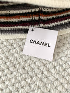 Chanel Cloche Hat Cotton Mixed Fibers Metal Multicolor #384926