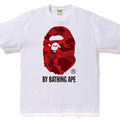 BAPE Color Camo Ape Head Tee White Red