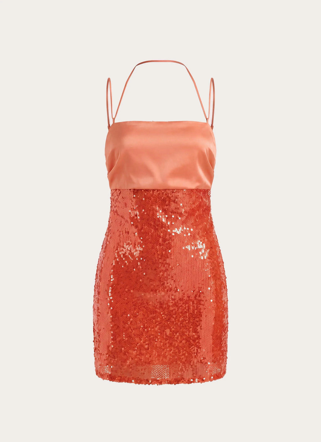 Belize Sequin Mini Dress - Orange