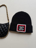 Chanel CC Knitted Cashmere Cold Hat Scarf #395030