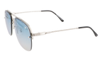 Snatch Bevel Rimless Drill Mount 18KT White Gold / Pastel Blue Flash Silver DMSN2 0005 48C5