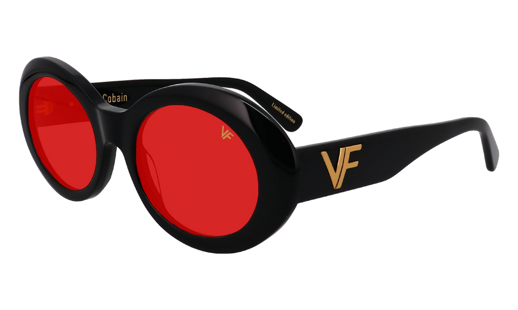 Cobain Acetate Glossy Black / Red Solid MPCB2 0009 20T5