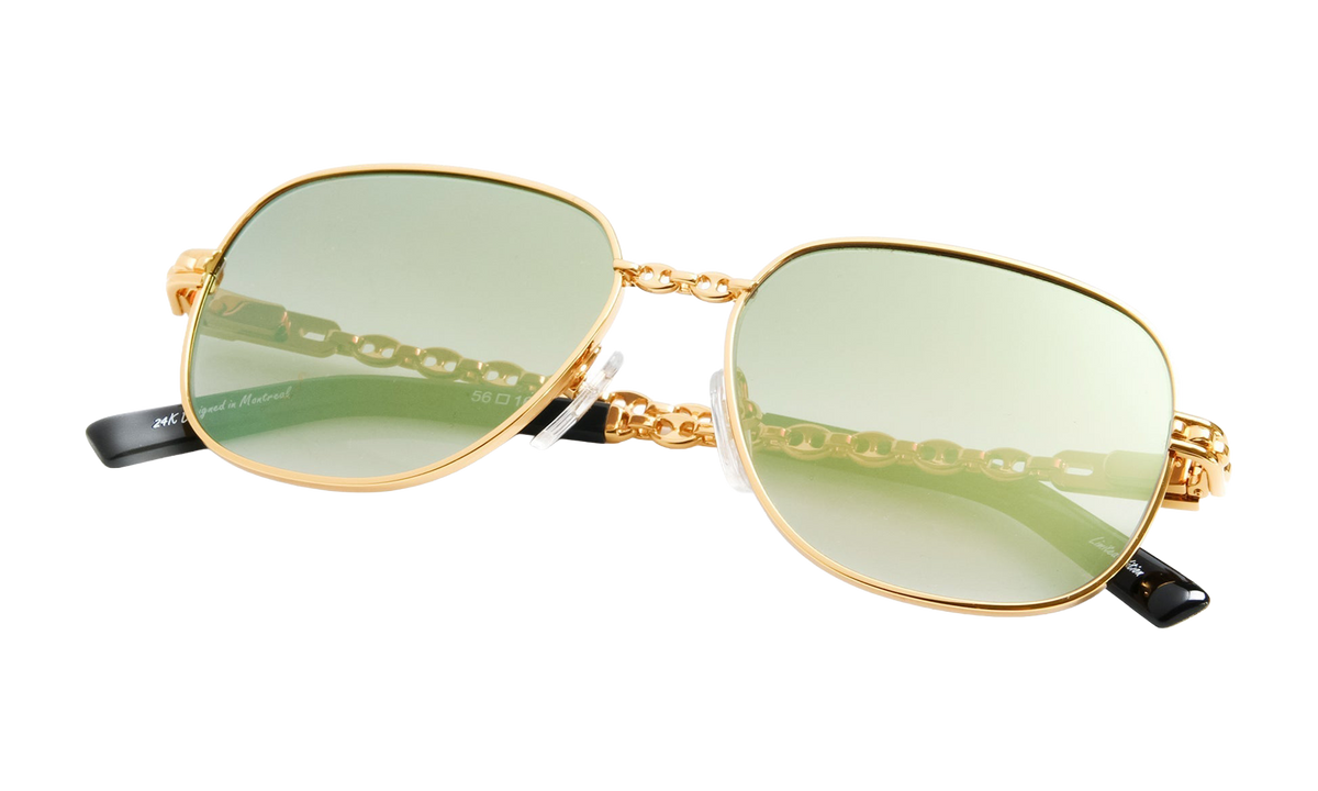 Mayor Mariner Edition 24KT Yellow Gold / Moss Green Gradient Flash Gold MNMY2 0004 22A2