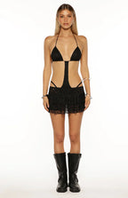 Zeke Black Cut Out Bikini Mini Dress