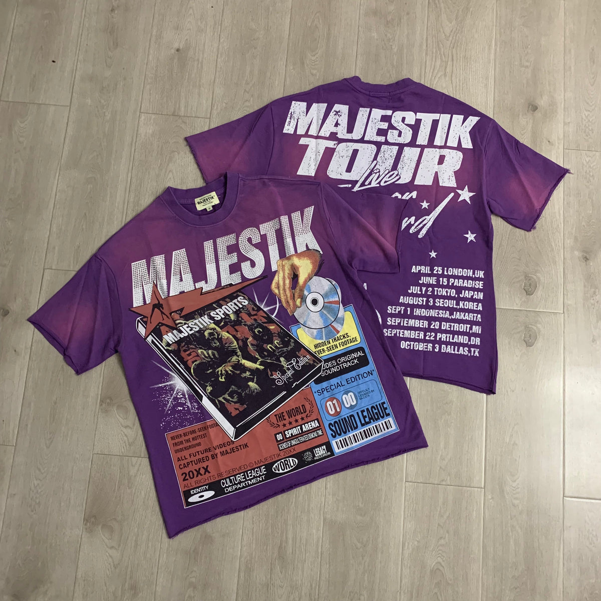 Majestik Tour Live Special Edition Graphic Tee Purple
