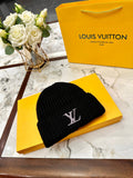 Louis Vuitton LV Embroidered Ribbed Beanie – Black