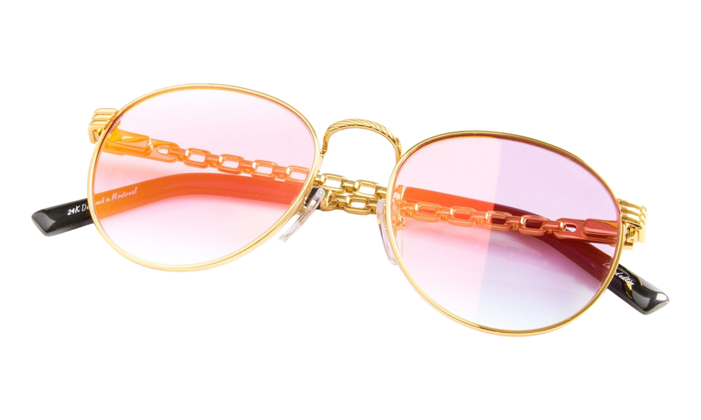 Miami Vice Equestrian Edition 24KT Yellow Gold / Bright Pink Gradient Multi Flash EQMV2 0002 20C1