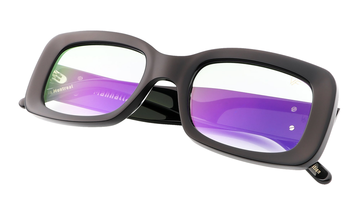 Manhattan Acetate Glossy Black / Neon Green Flash Purple VFMA2 0004 16A6