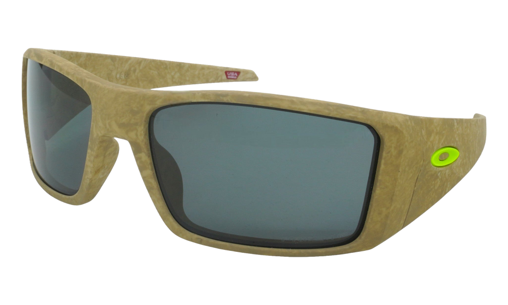 Heliostat Polarized Sunglasses Matte Stone Desert Tan / PRIZM Grey OO9231 17