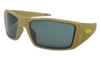 Heliostat Polarized Sunglasses Matte Stone Desert Tan / PRIZM Grey OO9231 17