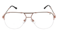 Blanco Half Rim 24KT Two-Tone Rose / White Gold / Smoke Gradient Photochromatic HRBA2 0010 2D4