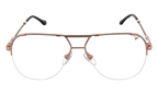 Blanco Half Rim 24KT Two-Tone Rose / White Gold / Smoke Gradient Photochromatic HRBA2 0010 2D4