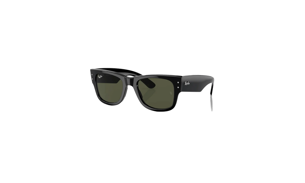 Mega Wayfarer Sunglasses Black/Green ORB0840S