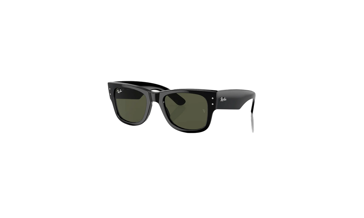 Mega Wayfarer Sunglasses Black/Green ORB0840S
