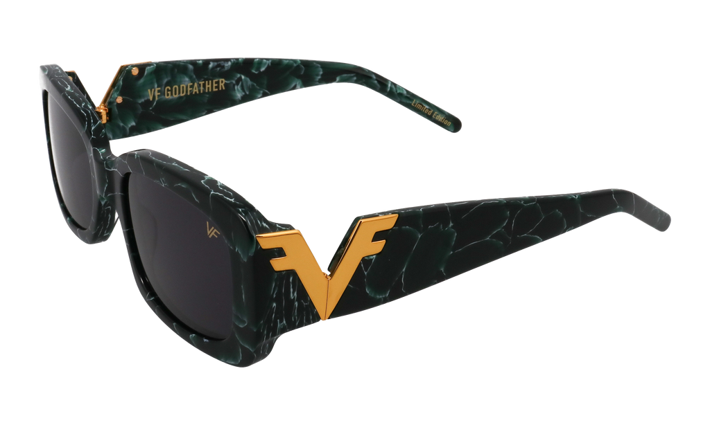 Godfather Marble Limited Edition Acetate Green Marble / Black GDGD2 0006 52A4
