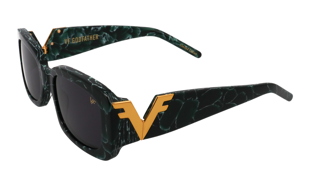 Godfather Marble Limited Edition Acetate Green Marble / Black GDGD2 0006 52A4