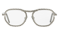 Detroit Player Full Cuban 24KT White Gold / Clear FCDP2 0008 22A7