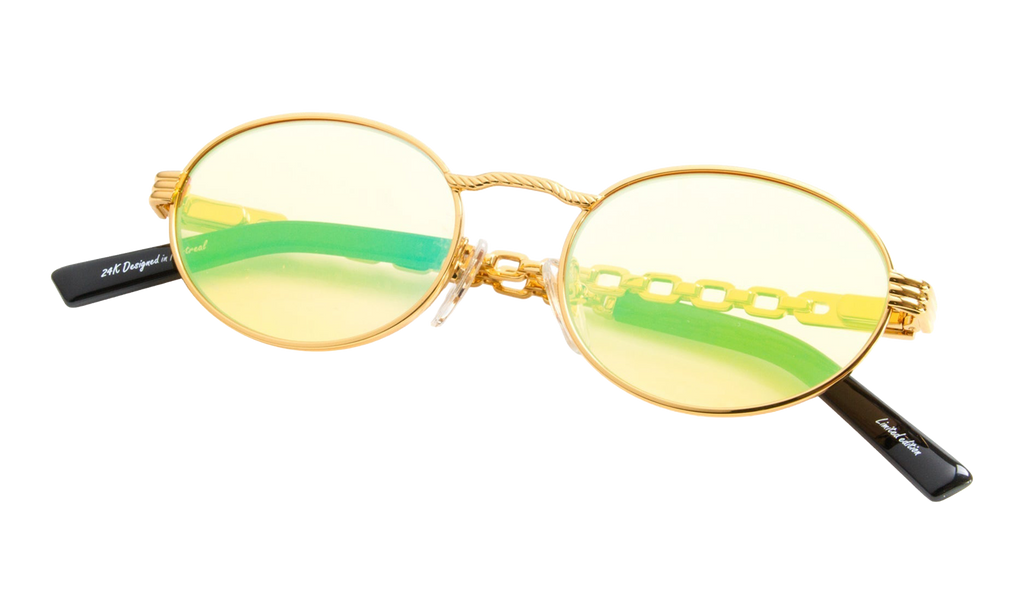Pac Equestrian Edition 24KT Yellow Gold / Orange Pop Solid Flash Green EQPC2 0005 20A7