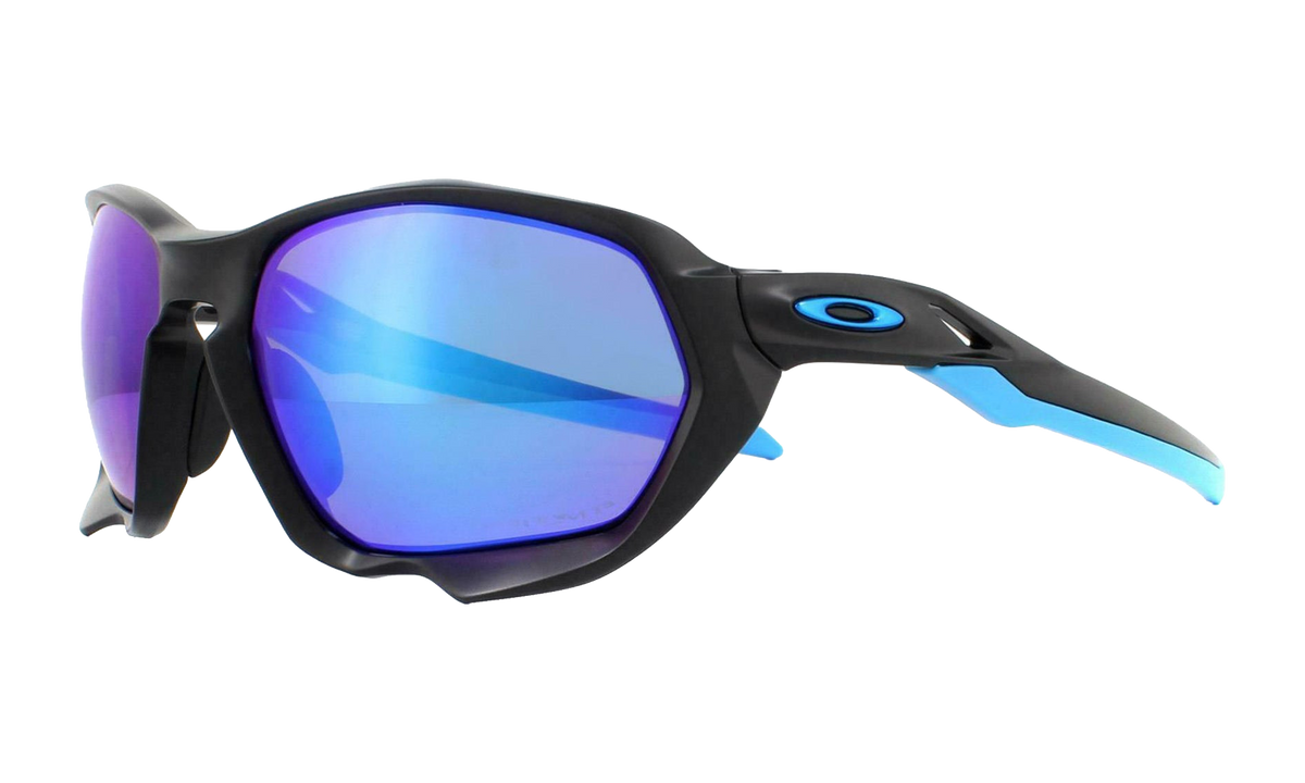 Plazma Polarized Sunglasses Matte Black / PRIZM Sapphire Polarized OO9019 08