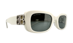 BB Hinge Oval Sunglasses White BB0310SK 003