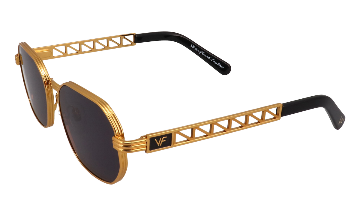 Hustler Jacques Cartier Edition 24KT Yellow Gold / Black JCHU2 0001 CUT 11B5