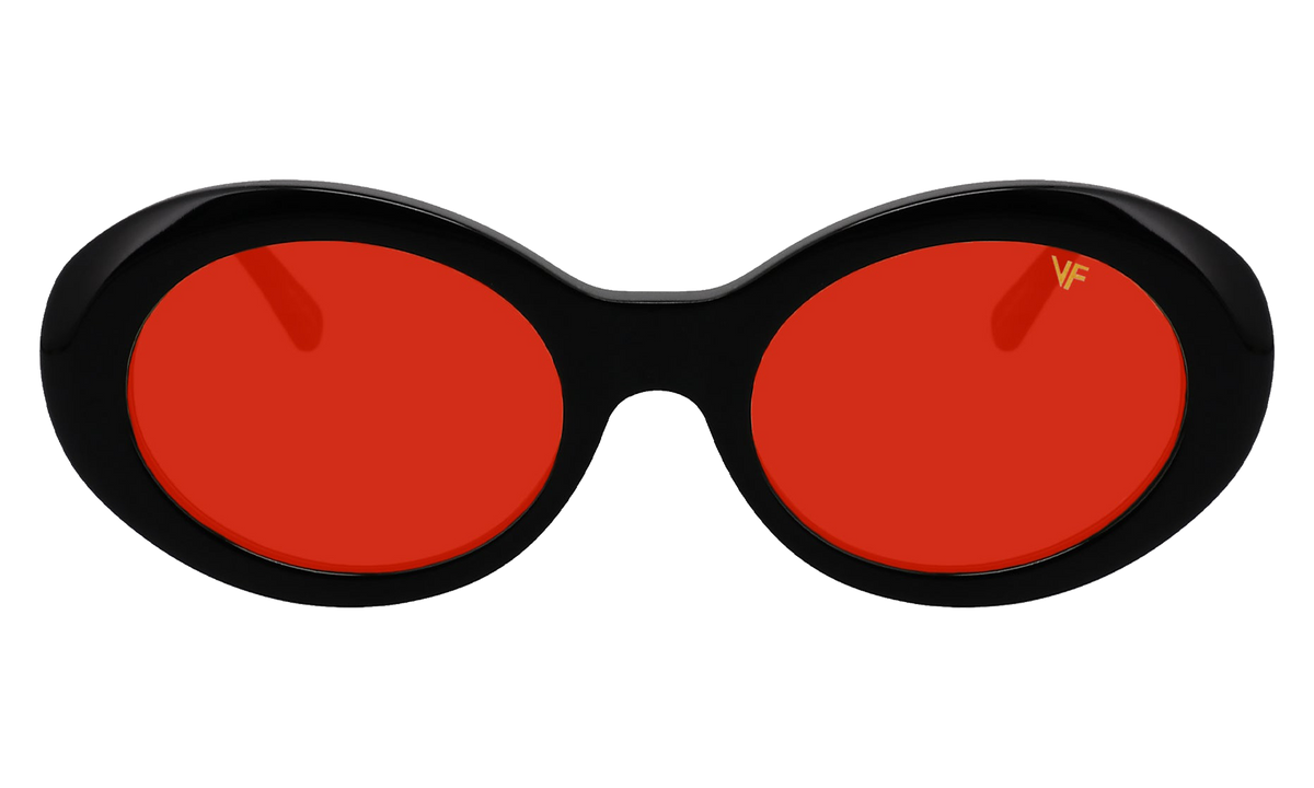 Cobain Acetate Glossy Black / Red Solid MPCB2 0009 20T5