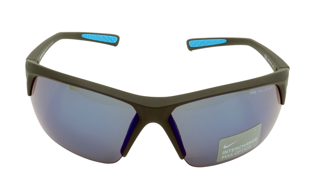 Skylon Ace Sunglasses Matte Black / Blue Tint / Grey Silver Flash EV0525 045