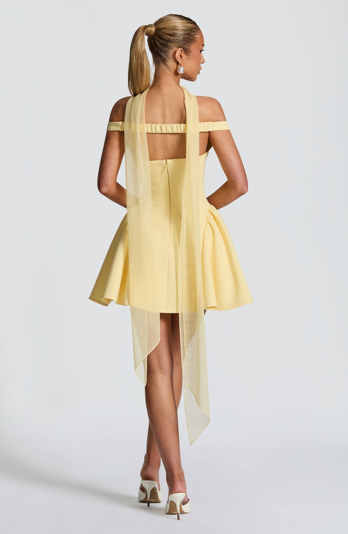 Marla Mini Dress - Lemon