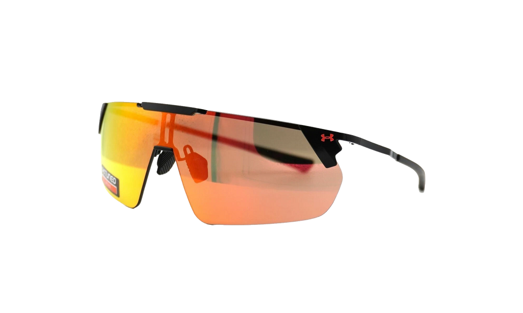 Litewire Shield Sunglasses Rose Brown Beta Red Mirror - Satin Black 8600135 010153