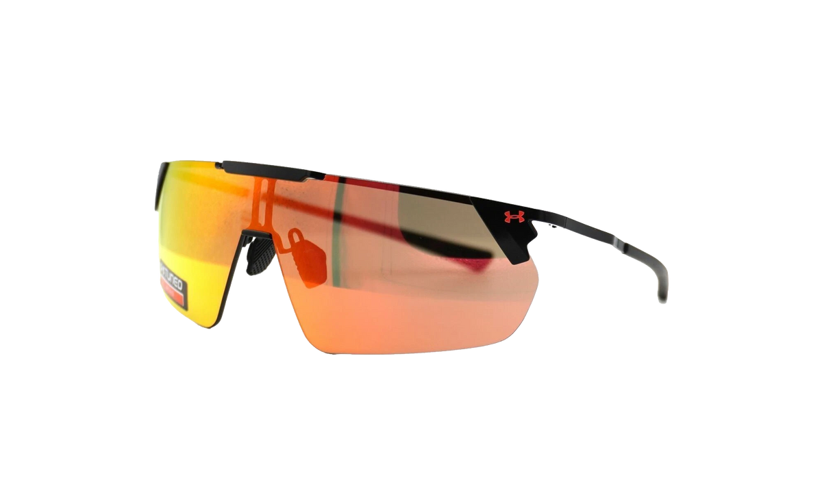 Litewire Shield Sunglasses Rose Brown Beta Red Mirror - Satin Black 8600135 010153