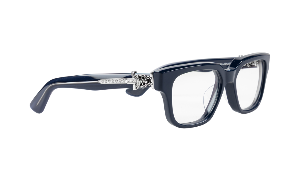 Vagillionaire II Sunglasses Peacock Navy - Silver CHRM0995