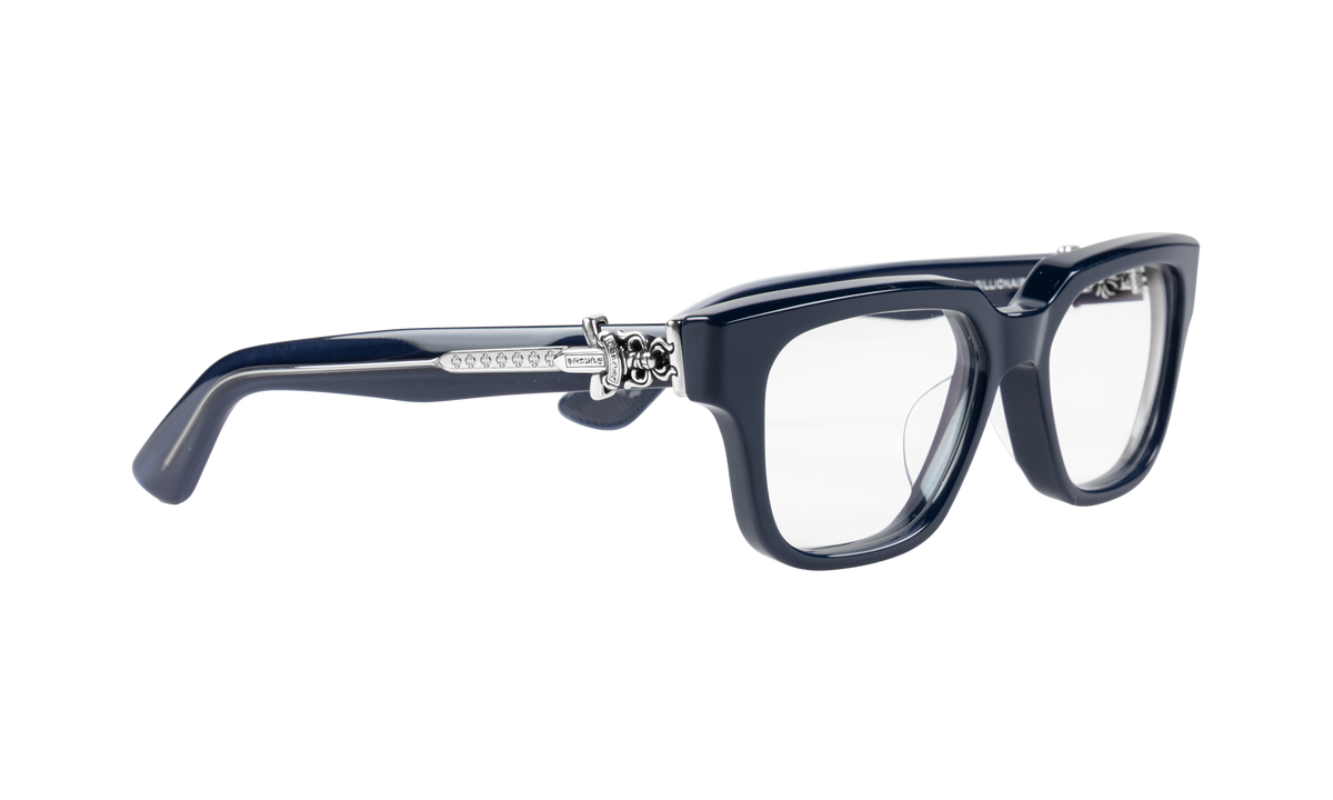 Vagillionaire II Sunglasses Peacock Navy - Silver CHRM0995
