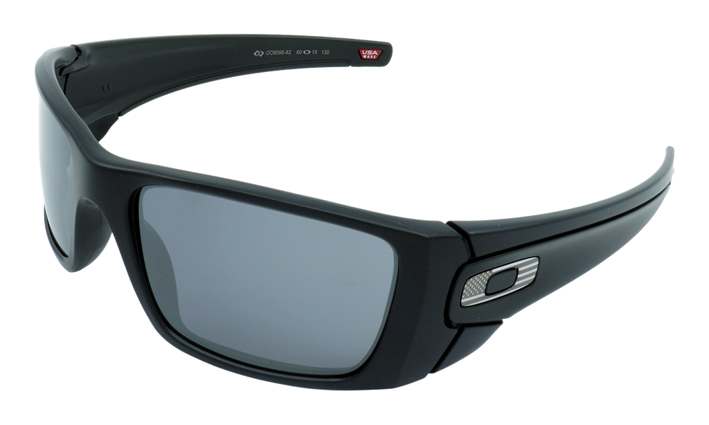Fuel Cell Sunglasses SI Matte Black Steel Flags / Black Iridium OO9096 82