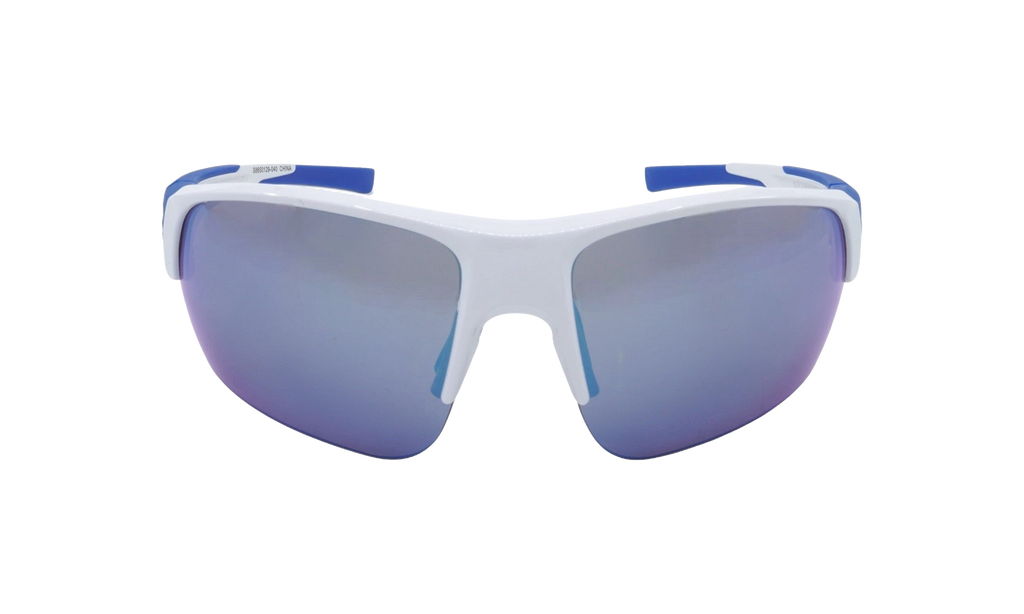 Changeup Dual Sunglasses Gray Mirror - Shiny White / Royal Blue S8650129 040