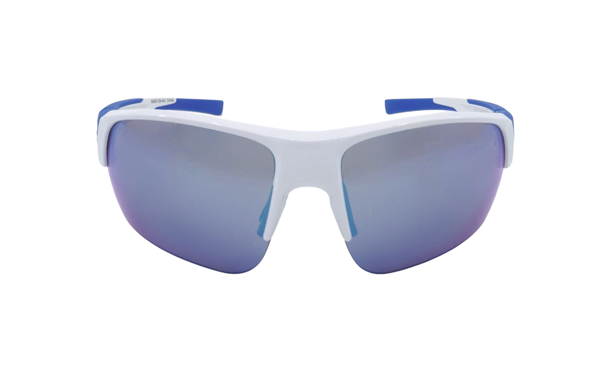 Changeup Dual Sunglasses Gray Mirror - Shiny White / Royal Blue S8650129 040