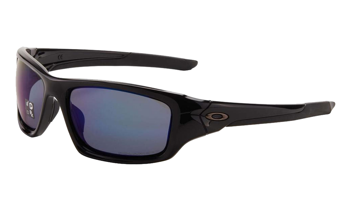 Valve Sunglasses Polished Black / Deep Blue Polarized OO9236 12