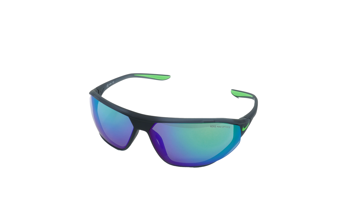 AERO SWIFT M SUNGLASSES DARK GREY/ GREEN STRIKE DQ0993 021