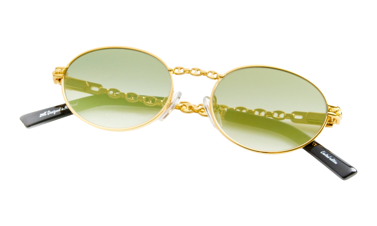 Pac Mariner Edition 24KT Yellow Gold / Moss Green Gradient Flash Gold MNPC2 0004 21A4