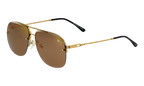 Snatch Bevel Rimless Drill Mount 18KT Yellow Gold / Brown Flash Gold DMSN2 0002 48C4