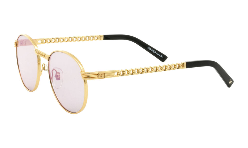 Miami Vice Cuban Link Edition 24KT Yellow Gold / Reverse Dogman Green Multi Flash CLMV2 0003 16C8