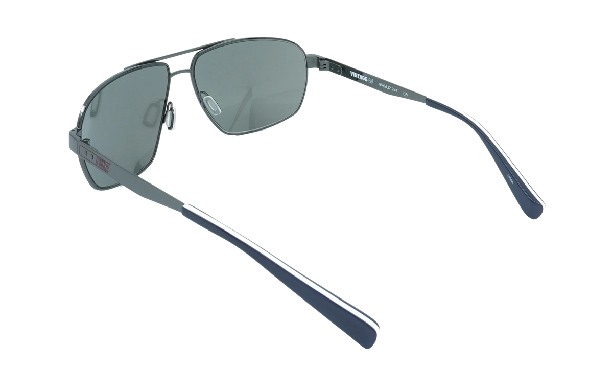 Vintage 85 Sunglasses Gunmetal Grey / Grey / Blue Mirror EV0637 947