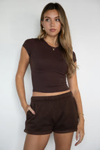 CARLY Cloud Fleece Low Rise Shorts [Partial Pre-order]