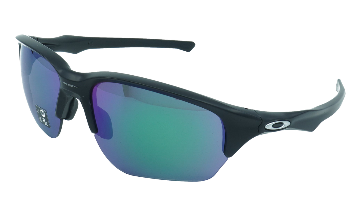 Flak Beta Sunglasses Matte Black / Jade Iridium OO9363 16