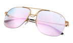 Collins Half Rim 24KT Yellow Gold / Blue Pink Gradient Multiflash MPCL2 0005 54T8
